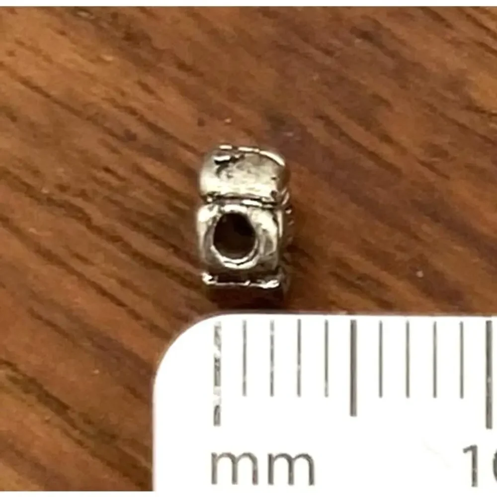 Antique Silver Plated (?) Flower Spacer Beads 500 Pieces 6mm x 3mm